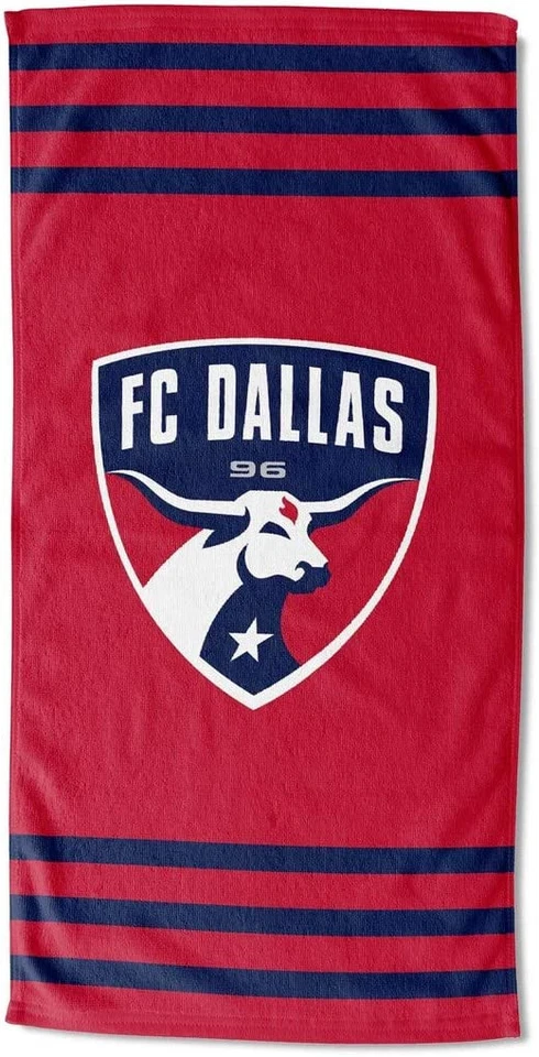 FC 达拉斯足球沙滩毛巾 30x60 英寸 Northwest Co MLS 全新带标签 — 第 1/1 张图片