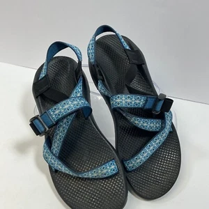 Chaco Sandals Vibram Outsole Sport Active Blue Straps Women's Size 10 - Picture 1 of 5