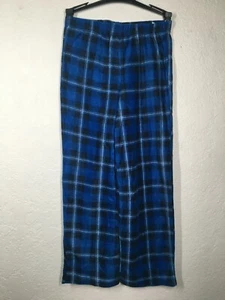 Jellifish Kids Boys Sz M 8 Navy Plaid Fleece Pajama Pants NWT Classic Sleepwear - Picture 1 of 6