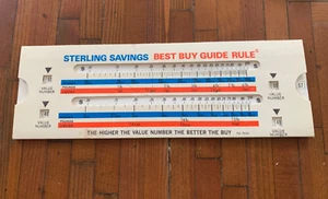 Sterling Savings Best Buy Guide Rule, Slide, Slider, 1968 Feldman, Johnson,Allen - Picture 1 of 3