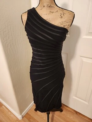 Cartise Women's Size 2 Black One Shoulder Sheath Bodycon Dress - Image 1 of 4