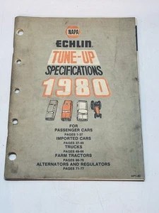 1980 NAPA Echlin Tune-Up Specifications - Picture 1 of 3