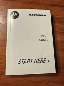Motorola V710 Manual, Pamphlets, CD, and Phone Tray Insert (no phone) - Photo 1 sur 3