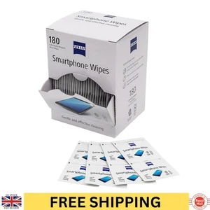180 Zeiss Screen Wipes Smartphone Tablet Monitor TVs Soft Moist Cleaning Cloths - Picture 1 of 4