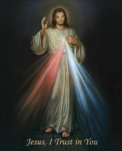 Divine Mercy "I trust in You", ART PRINT 13x19 high quality wall art - Picture 1 of 3
