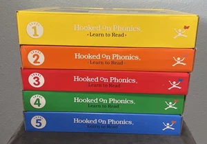 HOOKED ON PHONICS Level 1-5 Lesen lernen Bücher Kassetten Komplettsatz - Bild 1 von 12