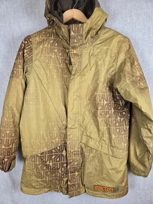 Burton Youth XL All Access DryRide Marrón Snowboard Esquí Nieve Chaqueta Logo Estampado Foto 1 de 4