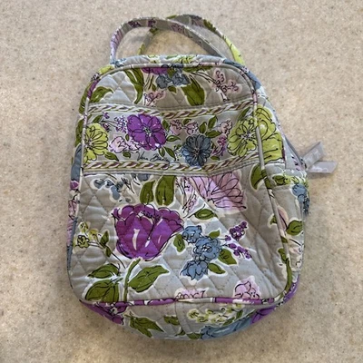 BOLSA TOTE USADA VERA BRADLEY CINZA ROXA LANCHEIRA  - Imagem 1 de 4