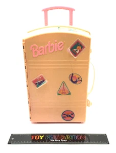 Mattel 1995 Barbie llevar equipaje de viaje maleta casa con luz de trabajo - Imagen 1 de 14