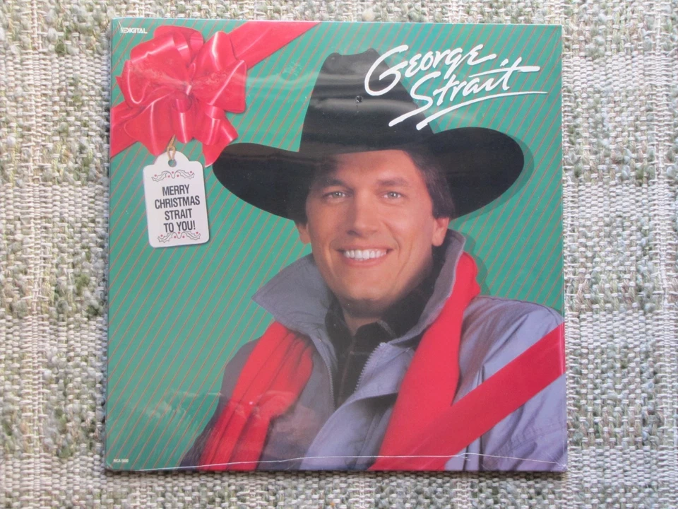Sealed GEORGE STRAIT LP *Merry Christmas Strait To You* 1986 Vinyl MCA Records - Imagem 1 de 1