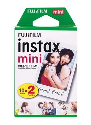 2x Fuji Instax Mini Film für Sofortbild Mini Kamera und Drucker, 2x10 Aufnahmen - Bild 1 von 4