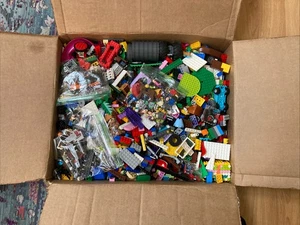(REAL) Lego Toy Bulk Lot 15 Lbs Mixed Bricks, Baseplates, Figures, Etc. (Washed) - Picture 1 of 21