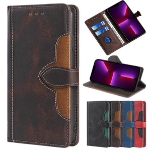 Leather Flip Wallet Case Cover For Motorola Moto G20 G22 G23 G24 G30 G31 G32 G34 - Picture 1 of 16