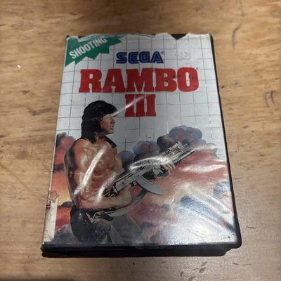 Rambo III Sega Master System No Manual Clam Shell Case Fast Free Post - Image 1 of 4
