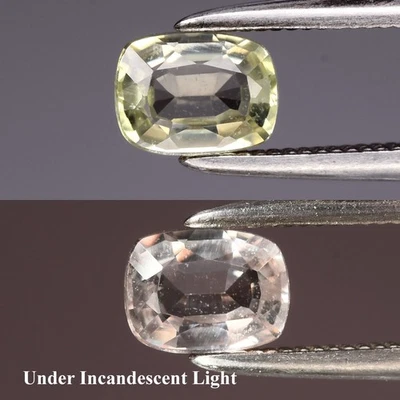 💎 0.48 克拉 5.2x4 毫米气垫自然变色双簧管 - 土耳其宝石 — 第 1/4 张图片