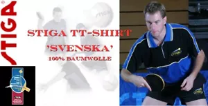 NICE PRICE -- Stiga Shirt Svenska royal/black, 100% Baumwolle - neu - Bild 1 von 1