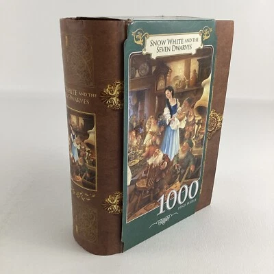 Blancanieves siete enanitos 1000 piezas rompecabezas magnético caja de libros almacenamiento nuevo Foto 1 de 4