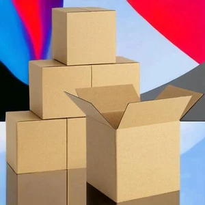 50 5x5x5 Cardboard Paper Boxes Mailing Packing Shipping Box Corrugated Carton - Picture 1 of 7