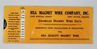 REA Magnet Wire Co. Enameled Magnet Wire Data 1950 Slide Chart