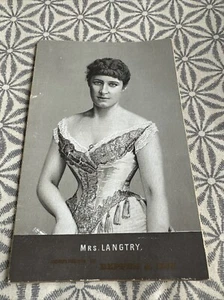 Lilly Langtry Trade Card- Deppen & Son, Haberdashery Louisville, Ky 4th & Market - Picture 1 of 5
