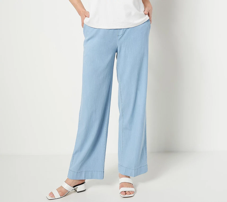 Isaac Mizrahi Live! Pantalones de mezclilla Petite True Light Indigo 32 nuevos Foto 1 de 1