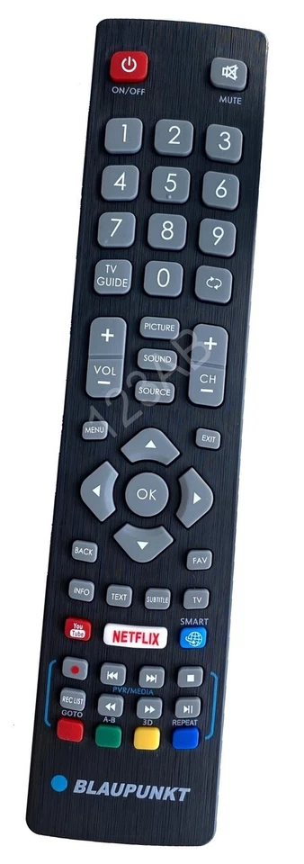 Telecomando originale Blaupunkt TV BLF/RMC/0008 | Full HD LED 3D Smart TV'S - Immagine 1 di 1