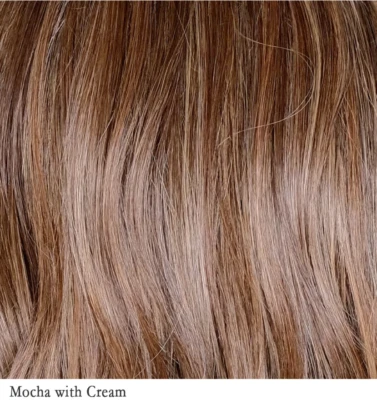 Pelucas VIENNA ROAST E Belle Tress Mocha con frente de encaje crema + aptas para el calor Foto 1 de 4