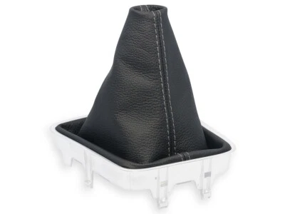 PARA SEAT ALHAMBRA II 2010-2020 CAMBIO DE MARCHAS BOTA POLAINA CUERO COSTURAS GRIS Foto 1 de 4