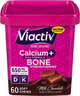 Calcium & Vitamin D3 Chocolate Soft Chews - Bone Health Supplement 60ct