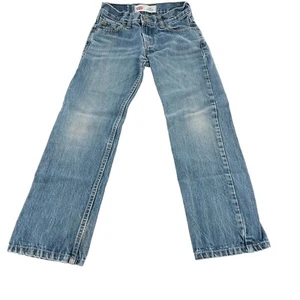 Levis Youth Boys 514 Straight Regular Jeans Blue Denim 10R 24x25 cotton kids - Picture 1 of 11