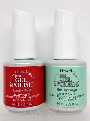 Esmalte en gel IBD Just - Juego de 2 botellas .5 oz - Elige entre base/parte superior/colores Foto 1 de 2
