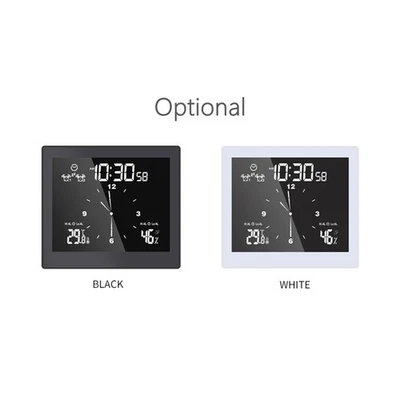 Orologio Digitale Display Temperatura E Umidità Impermeabile Orologio Da Parete YGXH - Immagine 1 di 4
