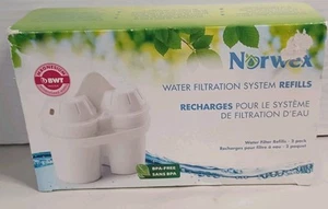 NORWEX Wasserfiltersystem Nachfüllpack 2er Pack Wasserfilter Nachfüllpack BPA NEU - Bild 1 von 7
