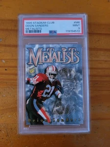 1995 Stadium Club Metalists #M6 Deion Sanders PSA 9 Mint HOF 49ers - Picture 1 of 1