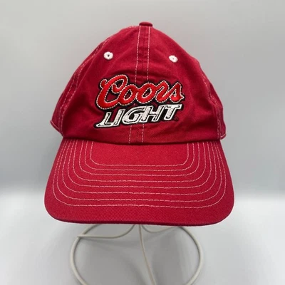 Gorra Coors Light Beer ajustable con correa roja Foto 1 de 4