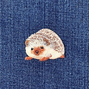 Hedgehog Applique Patch - Cute Pet Embroidered Animal Badge 1-3/4" (Iron On) - Picture 1 of 2