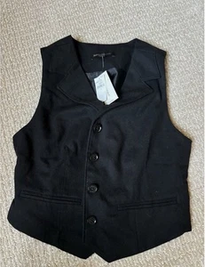 Chaleco de traje de franela Banana Republic Factory para mujer 721854 marca de fábrica 2 nuevo con etiquetas - Imagen 1 de 3