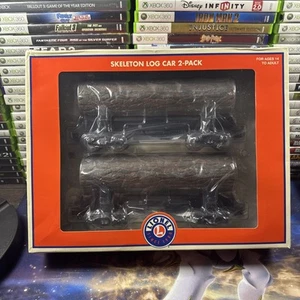 Lionel 1926600 Unlettered Skeleton Log Car 2 Pack NIB - Picture 1 of 4