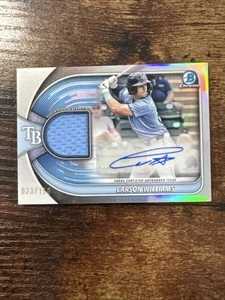 2025 Bowman Chrome Carson Williams Relic Auto 23/150 RC Auto - Picture 1 of 10
