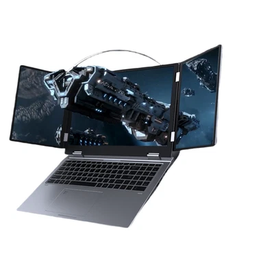 16 inch+10.5+10.5 i7 Laptop 3 Scree Foldable 32G RAM 2TB m.2 SSD Win11 Computer - Image 1 of 4