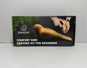 NEW Beaver Craft Wood Carving Kit Set Knife Whittling Comfort Bird Beginners  - Picture 1 of 4
