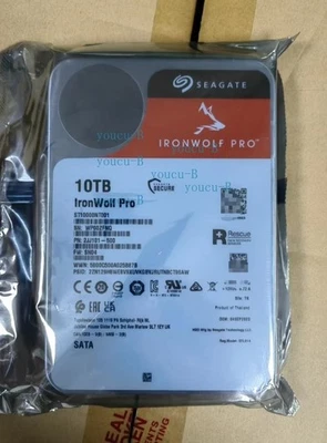 New ST10000NT001 Seagate IronWolf Pro Hard Drive 10TB 7200RPM 256MB SATA HDD - Image 1 of 4