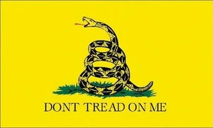 Flags Gadsden Yellow Don't Tread On Me Snake Artwork Nylon w/ Two Metal - R7286 - Picture 1 of 1