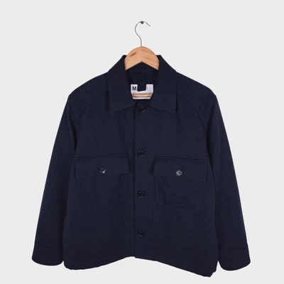 MHL MARGARET HOWELL Men's Navy Blue Wool/Cotton Jacket - Image 1 of 4
