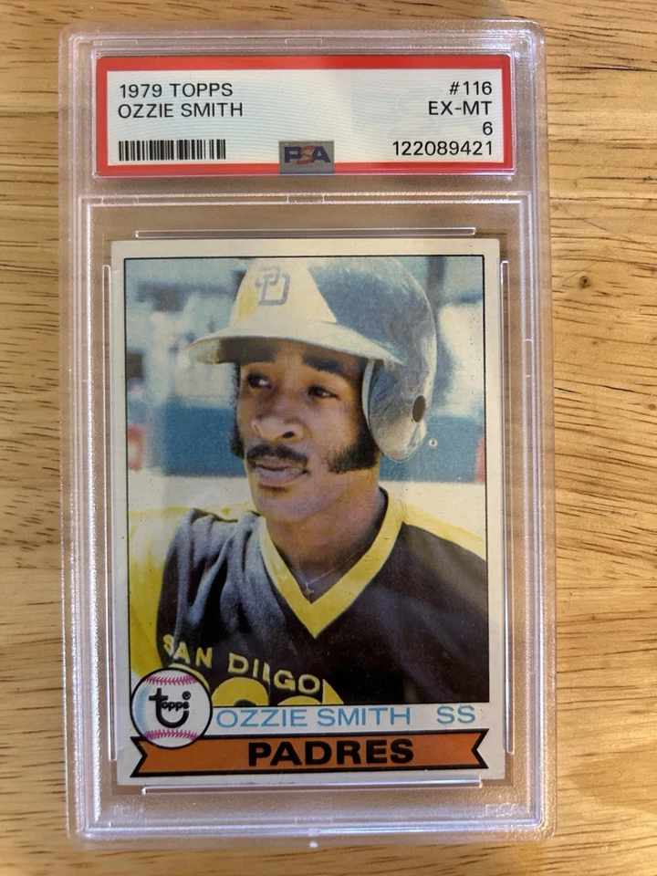 1979 Topps #116 Ozzie Smith RC - PSA 6 HOF Cardenales de San Luis/Padres de San Diego Foto 1 de 1