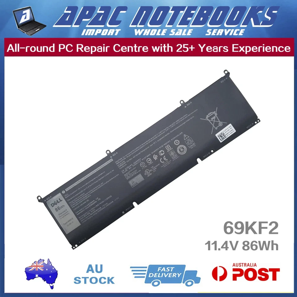 Genuine 69KF2 Battery for XPS 15 9500 9510 9520 9530 P91F001 P91F002 003 004 005 - image 1 of 1