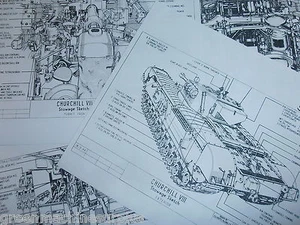 Churchill tank.MK.VIII.Stowage sketches. - Picture 1 of 1