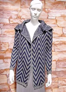 NEXT AZUL MARINO/GRIS RAYAS CHEVRON COATIGAN/CÁRDIGAN TALLA XS,S,M,L - Imagen 1 de 5