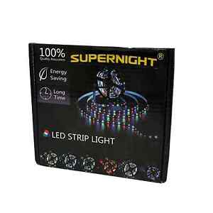 Waterproof RGB LED Strip Light Black PCB 300 LEDs DC 12V Color Changing 16.4ft 