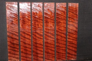 Diapasón ukelele bubinga figurada rizada en blanco, se vende individualmente. - Imagen 1 de 7